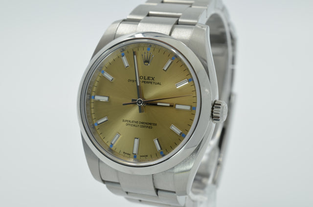 Rolex Oyster Perpetual 34 - REF: 114200 (yellow grape)