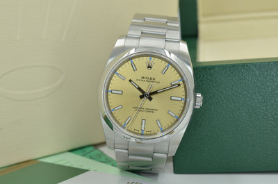 Rolex Oyster Perpetual 34 - REF: 114200 (yellow grape)