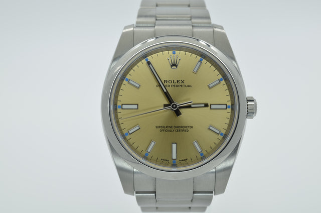 Rolex Oyster Perpetual 34 - REF: 114200 (yellow grape)