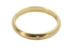 Cartier Single Diamond Wedding Ring - Size 47 / UK H 1/2 - Image 3