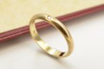 Cartier Single Diamond Wedding Ring - Size 47 / UK H 1/2 - Image 5