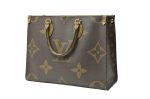 Louis Vuitton Monogram Giant On-The-Go MM Tote Handbag