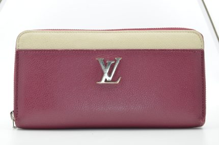 Louis Vuitton Zippy Wallet Lockme Wine Red